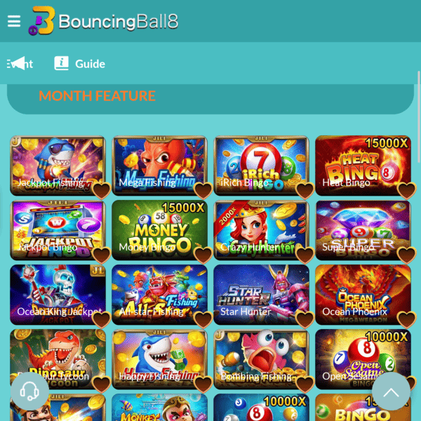 Featured Games BouncingBall8 Casino