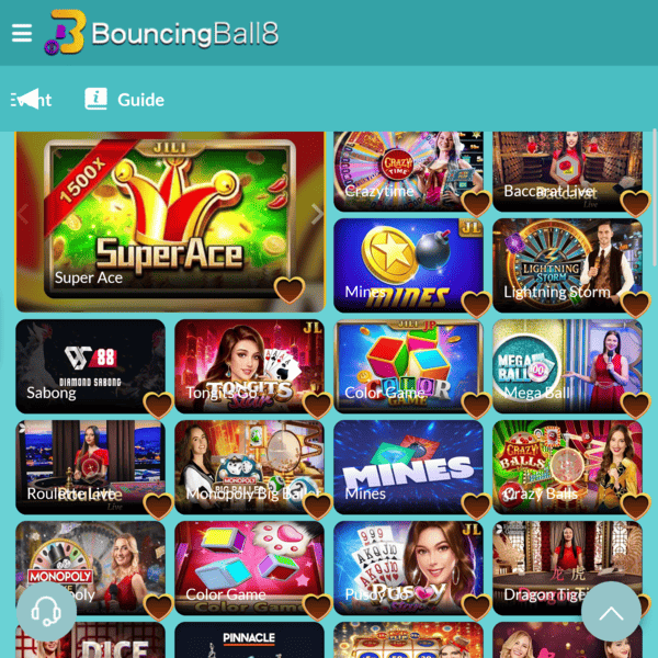 Main Lobby BouncingBall8 Casino