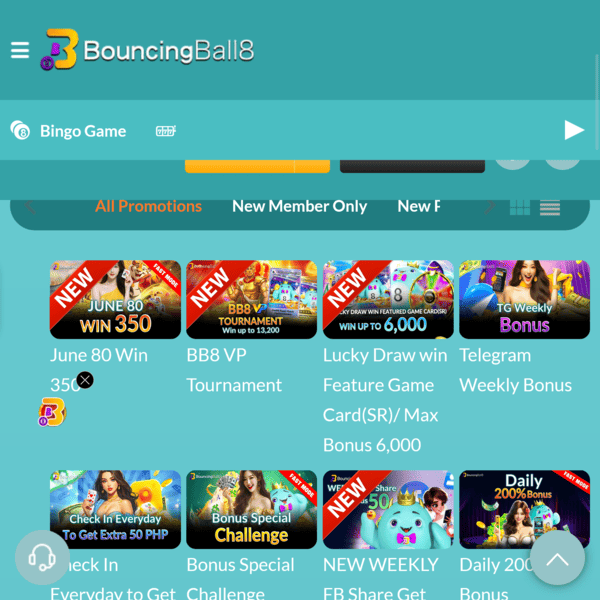 Promotions BouncingBall8 Casino